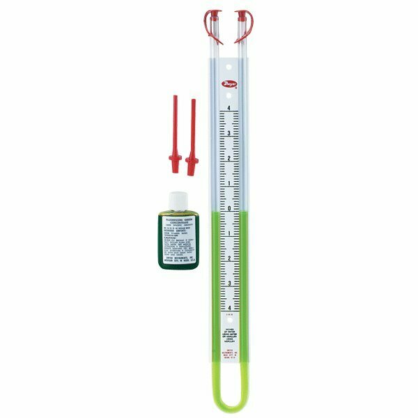 Dwyer Instruments UTube Manometer, 808 Wc 1222-16-D